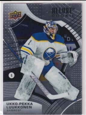 🇨🇦NOW $3🍀 Akko-Pekka Luukkonen 2021/22 Upper Deck Sabres Rookie RC Hockey Card